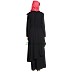 Frilled Executive Pant Abaya - Black